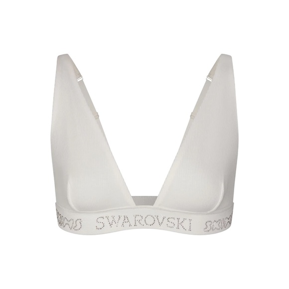 SKIMS x SWAROVSKI Plunge Bra-Marble - Picture 1 of 3